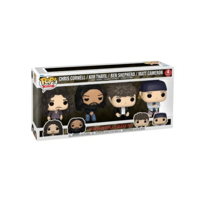Soundgarden - Chris Cornell, Kim Thayil, Matt Cameron Pop! Vinyl Figure 4-Pack - Imagem 1 de 3