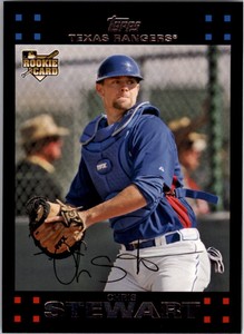 2007 Topps Texas Rangers Baseball Card #567 Chris Stewart Rookie