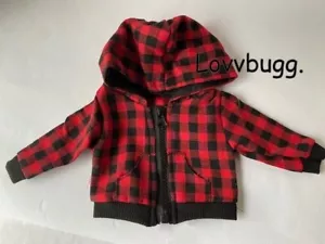 Felpa con cappuccio Factory 2nd Buffalo Check per 18" ragazza americana ragazza o ragazzo SPEDIZIONE GRATUITA AGGIUNGE - Foto 1 di 11