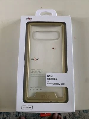 ZIZO ION Series Hybrid Case for Samsung Galaxy S10 Plus Gold - No Tempered Glass - Image 1 of 2