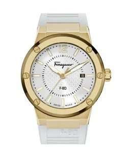 Salvatore Ferragamo 44mm Men's White Watch! - Picture 1 of 1