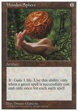 Magic the Gathering MTG Wooden Sphere (409) Fifth Edition   LP