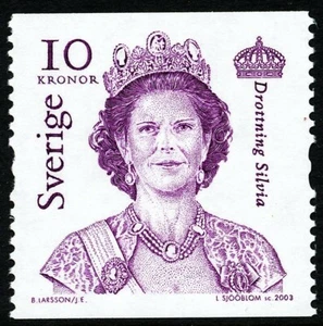 Sweden 2003 Queen Silvia. Engraver L Sjööblom. MNH - Bild 1 von 1