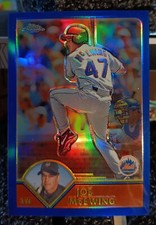 2003 Topps Chrome #64 Joe McEwing Refractor /699 Mets Baseball Card 