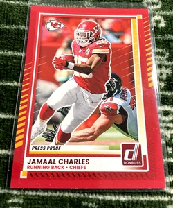 2025 PANINI DONRUSS PRESS PROOF JAMAL CHARLES 35 - Picture 1 of 2