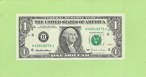 1995 ..UNCIRC 1 $ H 4301 9273 J .... 1995 1 $ H-J NICE NOTE FRN - Bild 1 von 2