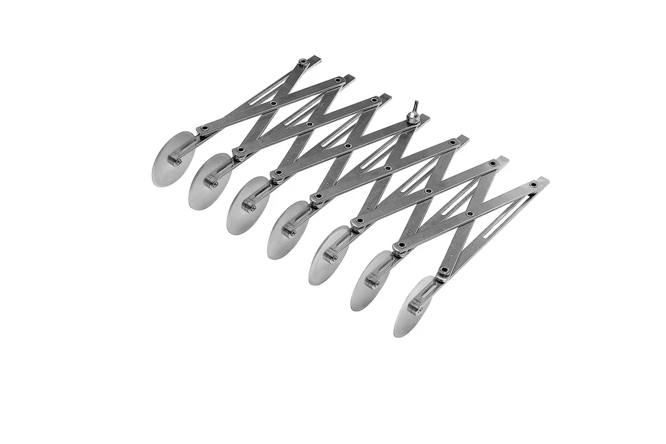Ateco 7 Wheel Stainless Steel Pastry Cutter 218 Inch Adjustable Cutting Tool - Image 1 of 4