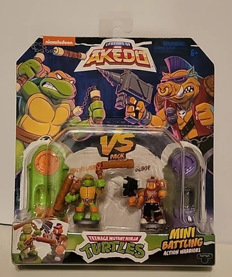 AKEDO Teenage Mutant Ninja Turtles Mini Batalla Acción Guerreros VS Pack NUEVO Foto 1 de 4