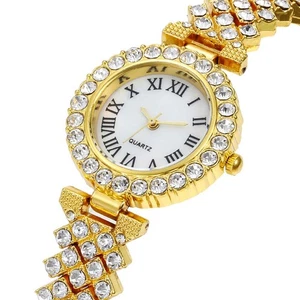 Anmutige Damen Diamant Uhr mit Leichtlegierung für ganztägigen Komfort - Picture 1 of 15