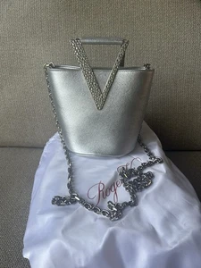 Roger Vivier Silver Crystal Chain Bag - Picture 1 of 8