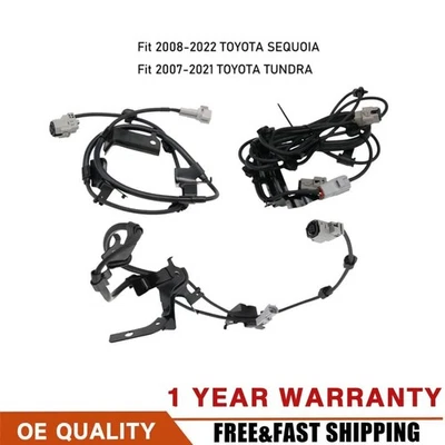 For Toyota Tundra Sequoia New 3x ABS Speed Sensor Wiring Harness Front L+R +Rear Foto 1 de 4