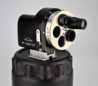 SERVICED! KMZ USSR UNIVERSAL 24x36 REVOLVER TURRET VIEWFINDER FOR ZORKI/KIEV (4) - Image 1 of 4