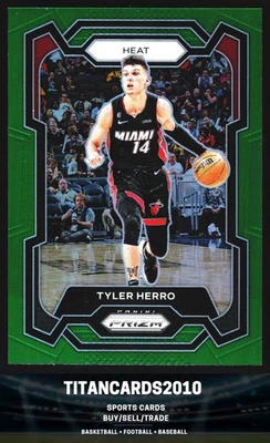 Tyler Herro 2023-24 Panini Prizm verde Prizm Miami Heat #32 Foto 1 de 2