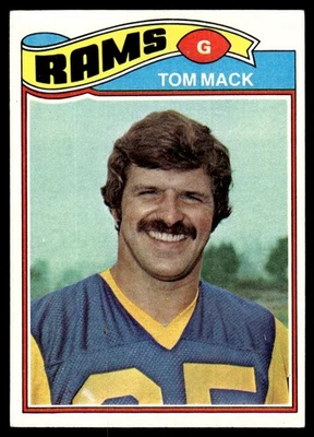1977 Topps Card Football Tom Mack Los Angeles Rams #265 EX-MT - Image 1 of 2