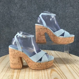 Tacones Madden Girl para mujer 8,5 M Riio plataforma azul informales cómodos tacones en bloque NUEVO - Imagen 1 de 18