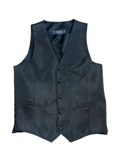 BLACK By Vera Wang Mens Black Tuxedo Vest Sz S 36R - Picture 1 of 6