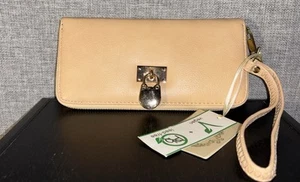 ISABELLE Bolso sin asas Cartera Muñequera 8” L 4” Alto Vegano sin plomo/sin etiquetas nuevo - Imagen 1 de 7