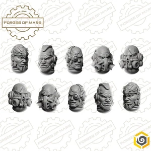 Knights - Drakes - Anvil Wardens Heads (x10) - Picture 1 of 1