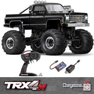 Traxxas TRX98064-1-BLK Black TRX-4MT Chevy K10 4x4 1/18 Rtr + Akku + USB Charger - Picture 1 of 5