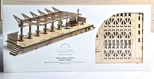 Kit de plataforma ferroviaria modelo UGEARS | Rompecabezas de madera 3D | Modelo mecánico - NUEVO - Imagen 1 de 6