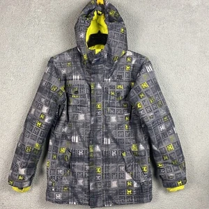 DC Jacket Boys XL Gray 10K Hooded Insulated Waterproof Snowboarding Ski Winter - Picture 1 of 11