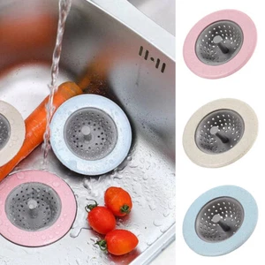 Filter Silicone Bathroom Sink Accessorie Kitchen Shower Filter Strainer Hair - Zdjęcie 1 z 17
