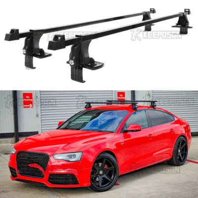 Portaequipajes de techo de acero 54" para Audi A3 A4 A5 A6 A8 Foto 1 de 4