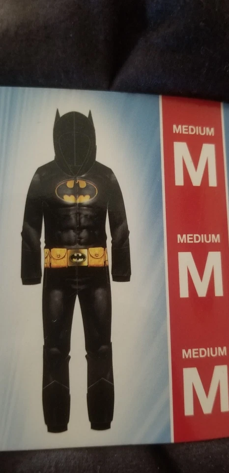 Traje de unión de Batman para hombre D.C. Comics - negro - con capucha - talla mediana Foto 1 de 1