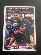 2021 Worcester Red Sox Franchy Cordero Autograph Signed Card Red Sox Team Set
