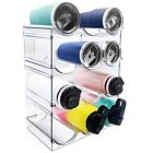 4 Pack Water Bottle Organizer, Stackable Kitchen Pantry Organization and Stor...