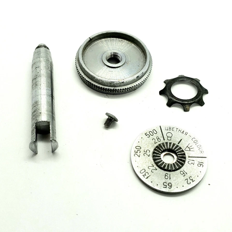 Zenit B Rewind Knob & Shaft Assembly Replacement Repair Part - Image 1 of 1
