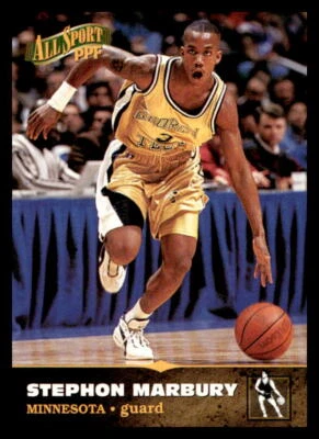 1996 Score Board All Sport #9 Stephon Marbury - Image 1 of 2