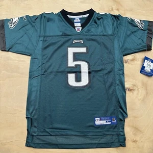 Deadstock Y2K Donovan McNabb #5 VTG Philadelphia Eagles YOUTH Jersey L Green - Picture 1 of 8