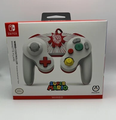 PowerA WIRED Controller Nintendo Switch Super Mario GameCube Style New - Image 1 of 4