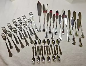 Servizio Set Posate Pesce per 12 Acciaio Inox 18 10 Dynasty Boullion 38 pz - Foto 1 di 10