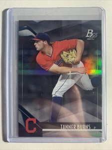 2021 Bowman Platinum Tanner Burns RC Prospect Cleveland Guardians #TOP-50
