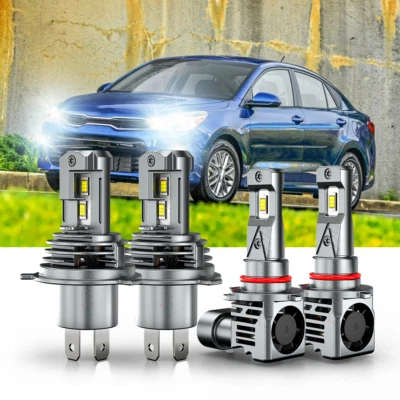 Пара для Kia Rio 2012 2013 2014 2015 2016-2020 faro LED + Luces antiniebla 4 x - Изображение 1 из 4