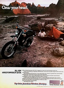 1974 HARLEY-DAVIDSON SX-175 MOTORCYCLE—VINTAGE MAGAZINE ADVERTISEMENT—PRINT AD - Picture 1 of 1