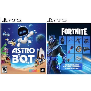 Astro Bot y Fortnite Cobalt Star Pack + Paquete 1000 V-Bucks - PlayStation 5 - Imagen 1 de 4