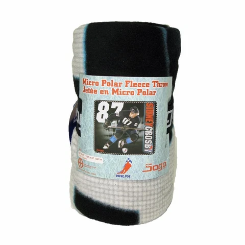 New Sidney Crosby #87 Micro Polar Fleece Throw Blanket 50"x60" Sports NHLPA Cozy Cover