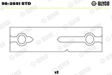 Glyco 56-2651std Female Rocker Arm for Deutz-Driving Fendt Iveco Kramer 60->