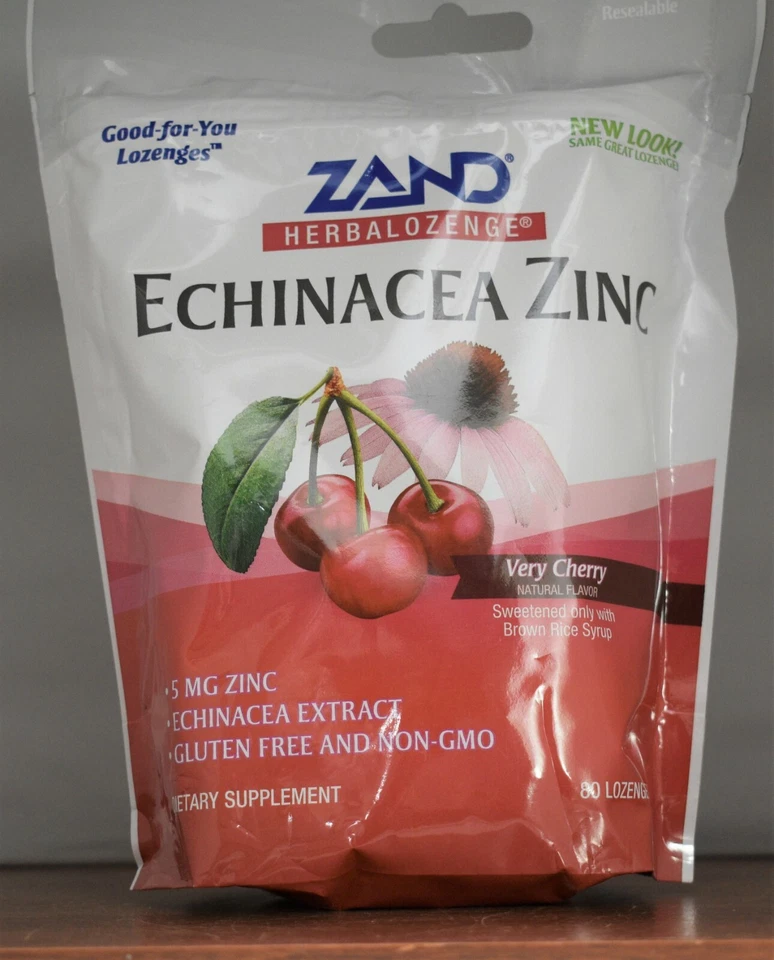 ZAND Herbalozenge Equinácea Zinc Sabor Muy Cereza - 80 unidades Foto 1 de 2