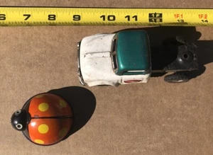 Blechspielzeug Vintage Lehmann Blech Marienkäfer Lili 901 Friktionsspielzeug und LKW 2 Stück - Bild 1 von 19