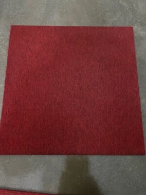 EZYCARE 20 x Carpet Tiles 5m2 Box Heavy DUTY Retail Office FLOOR Flooring BRIGHT RED