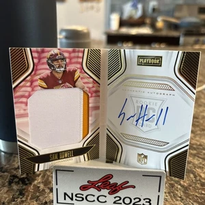 2022 Panini Playbook Sam Howell Rookie Jersey Autographs 1/99 - Bild 1 von 5