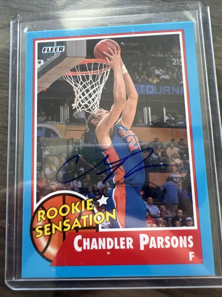 2011-12 Fleer Retro - Rookie Sensation Chandler Parsons #74 Autographs (AU, RC) - Image 1 of 2