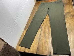Lululemon Pants Mens 36 Tall Green ABC Classic Chino Performance LM5970T - Picture 1 of 10