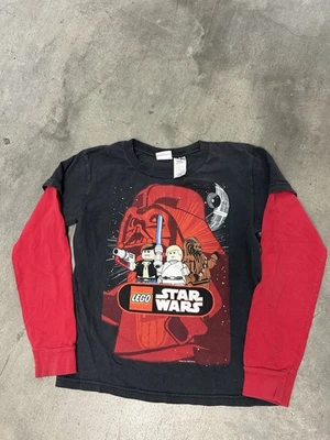 Vintage Kids LEGO Star Wars Long Sleeve 2009 Graphic RARE T-Shirt - Image 1 of 4