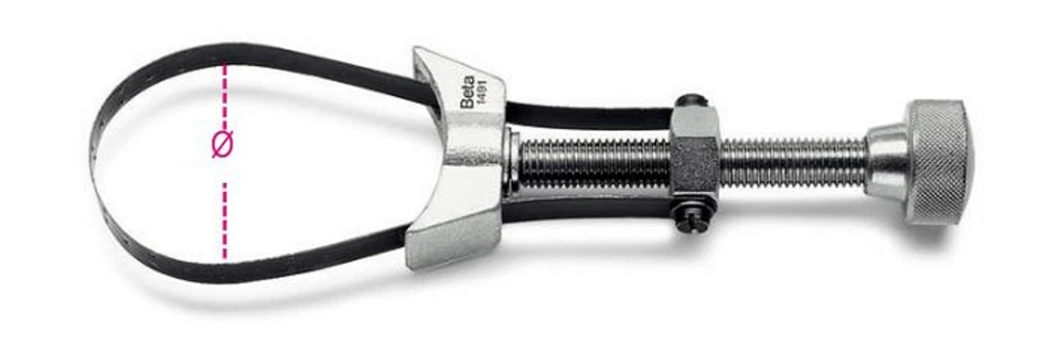 CHIAVE A NASTRO METALLICO PER FILTRO OLIO AUTO Art 1491 BETA FILTRI - Immagine 1 di 1