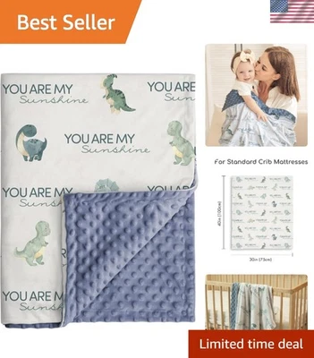 Manta de dinosaurio súper suave 30x40 para niños recién nacidos - uso versátil Foto 1 de 4